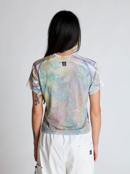 Kotone - Colorfull Crop T-Shirt Made in Italy in Premium Cotton - Violet