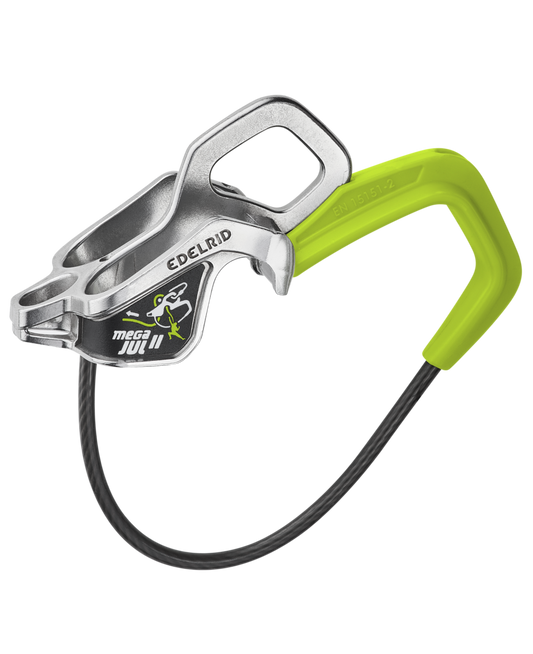 Edelrid Mega Jul – dispositivo di assicurazione e discensore in acciaio inossidabile