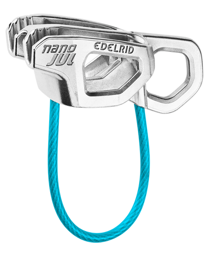 Edelrid Nano Jul – lightweight belay device for thin half &amp; twin ropes