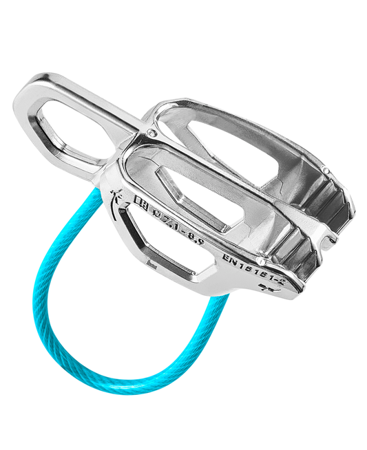 Edelrid Nano Jul – dispositivo di assicurazione leggero per corde sottili mezze e gemelle
