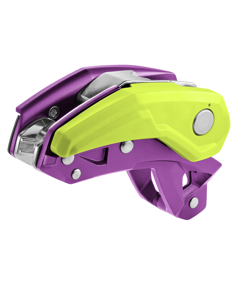 Edelrid Pinch – assicurazione con frenata assistita e attacco diretto all'imbracatura