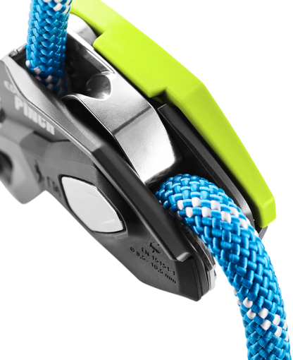 Edelrid Pinch – assicurazione con frenata assistita e attacco diretto all'imbracatura