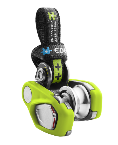 Edelrid OHMEGA – compact brake assistant for safer, softer belaying