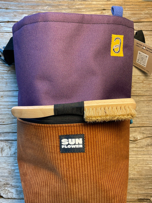 Boulder Chalkbag - Handmade by Sunflower Organic- Unique pieces!