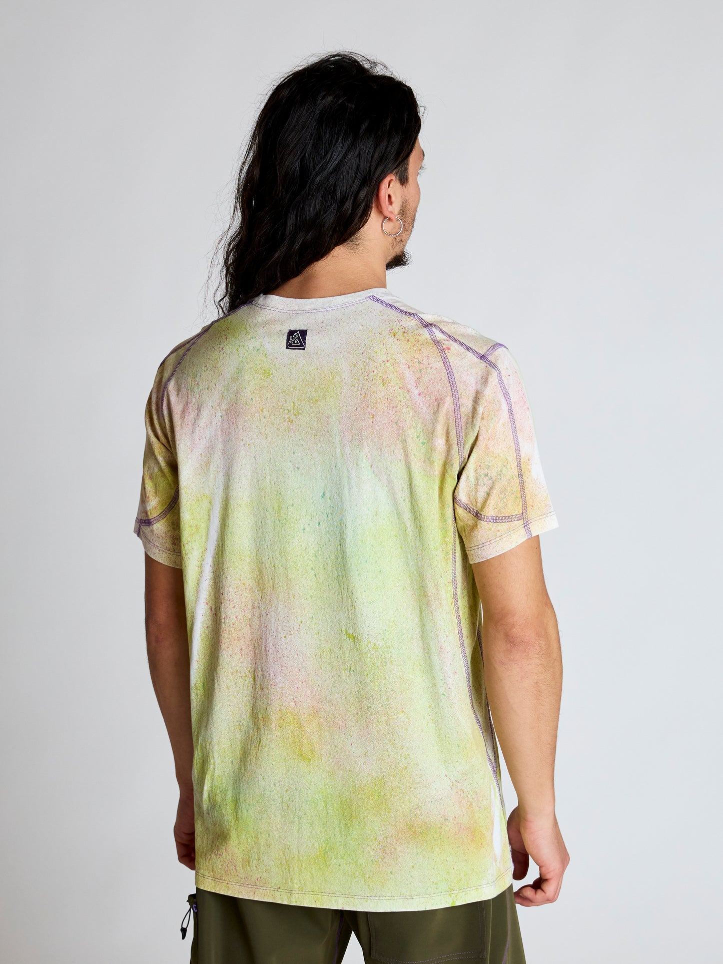 Kotone – Enganliegendes T-Shirt aus Premium-Baumwolle – Hergestellt in Italien – Gelb / Grün