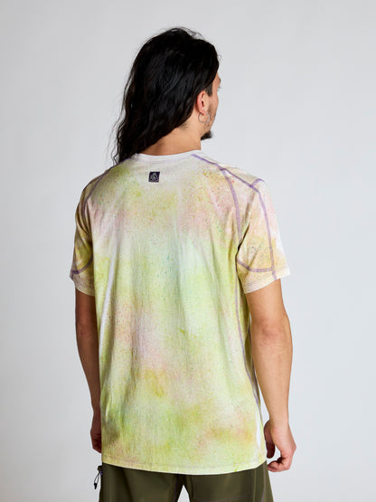 Kotone – Enganliegendes T-Shirt aus Premium-Baumwolle – Hergestellt in Italien – Gelb / Grün